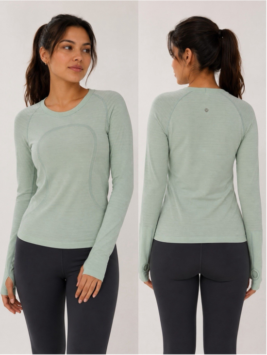 Lululemon Tops - Lululemon Swiftly Tech Long Sleeves Top Women’s Size 4 Mint Green